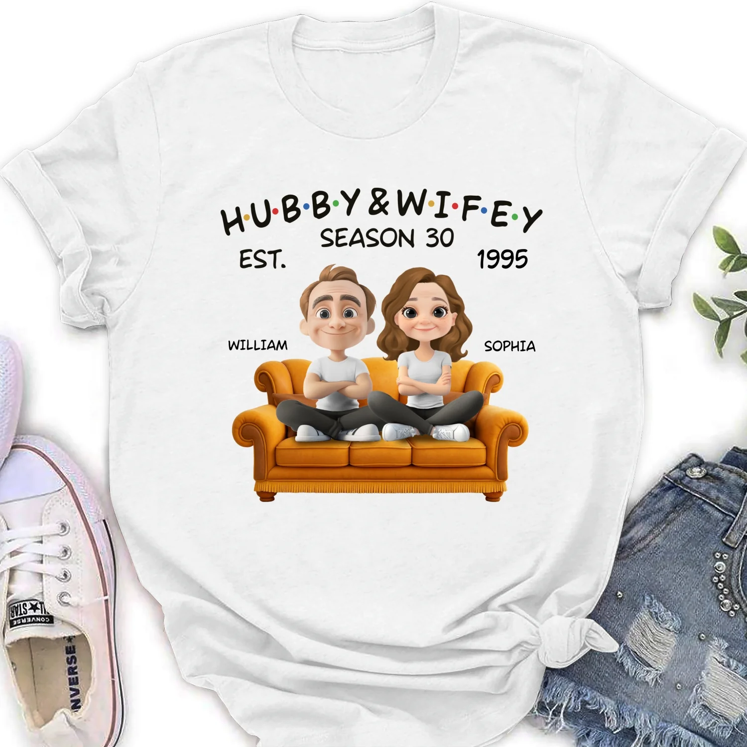 Hubby And Wifey Since - Personalized Custom Shirt - Image 16