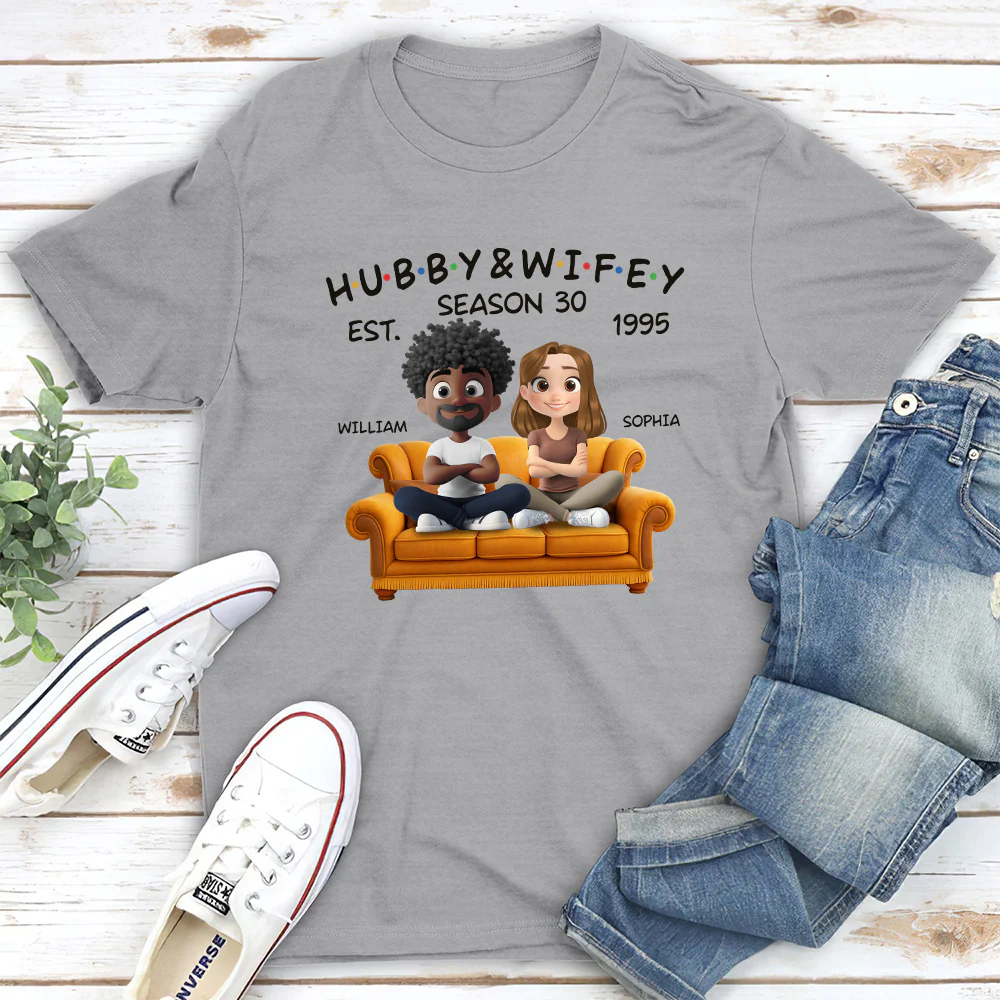 Hubby And Wifey Since - Personalized Custom Shirt - Image 3