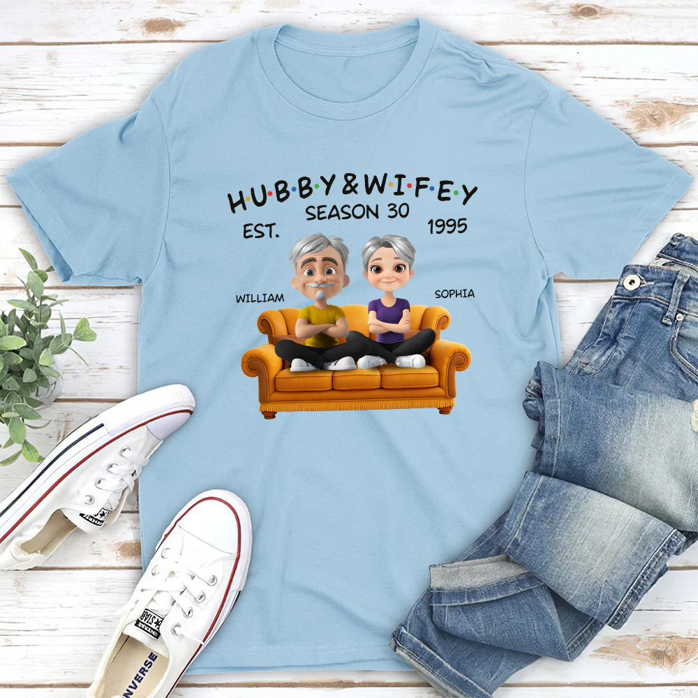 Hubby And Wifey Since - Personalized Custom Shirt - Image 4