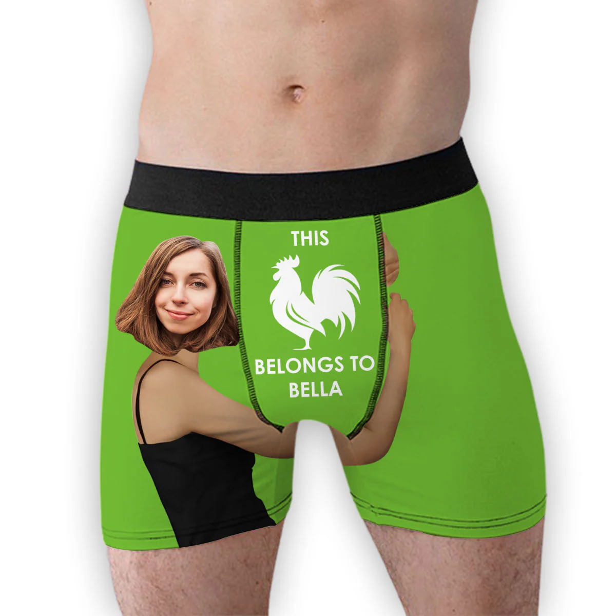 Hug Belongs To Me - Personalized Photo Men's Boxer Briefs - Image 4