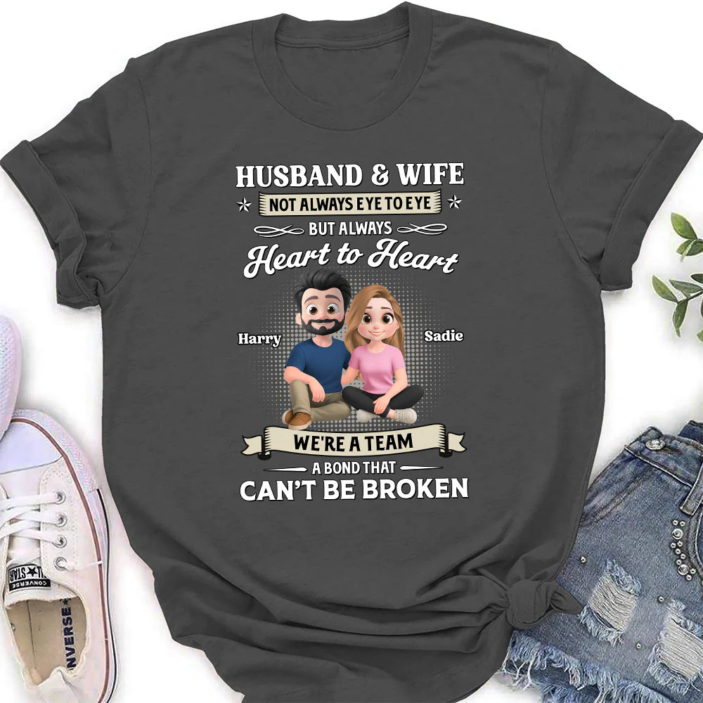 Husband And Wife Couple For Life - Personalized Custom Shirt - Image 4