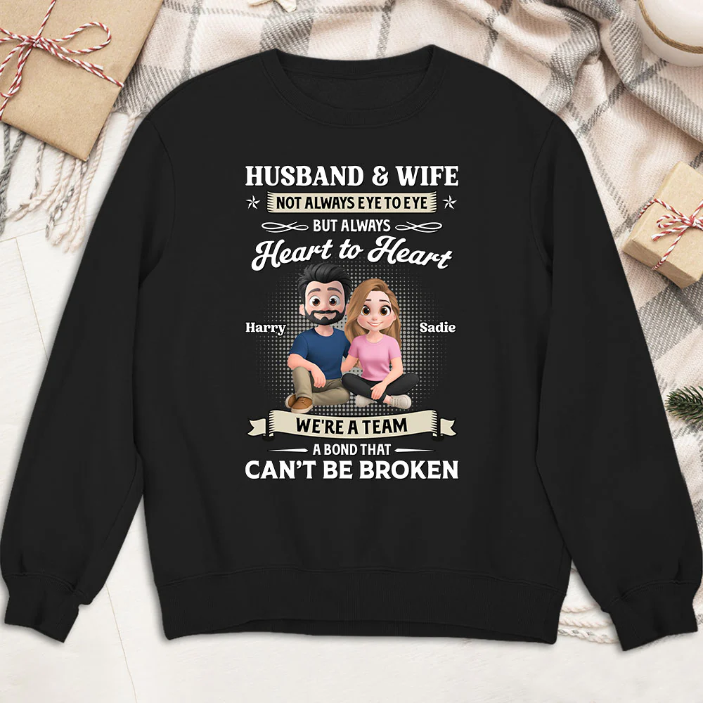 Husband And Wife Couple For Life - Personalized Custom Shirt - Image 5