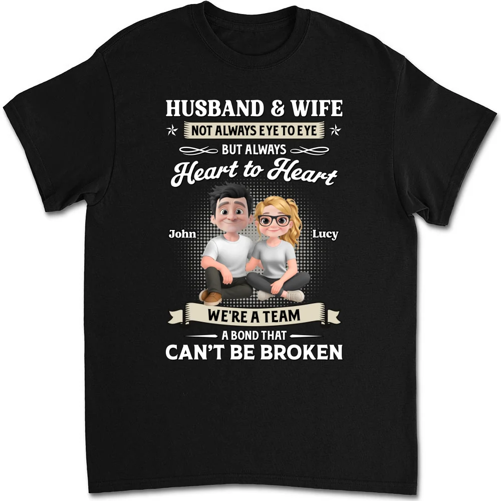 Husband And Wife Couple For Life - Personalized Custom Shirt - Image 7