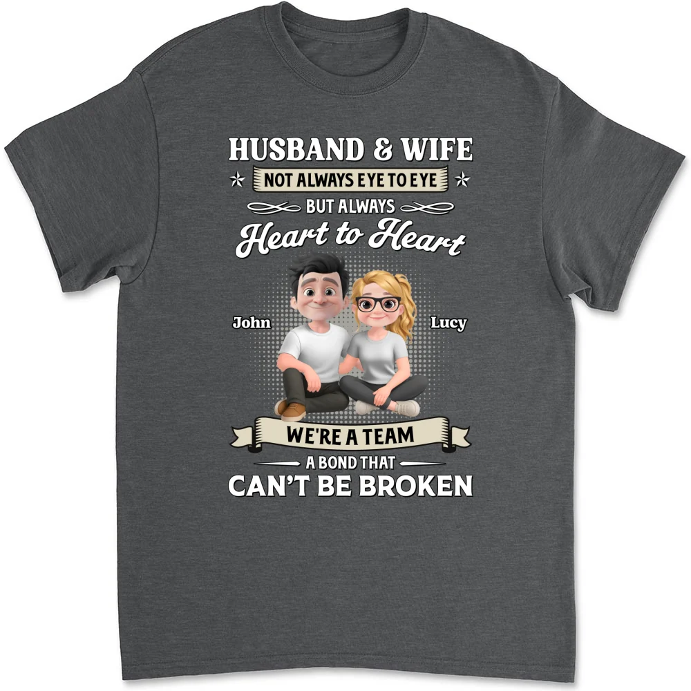 Husband And Wife Couple For Life - Personalized Custom Shirt - Image 8