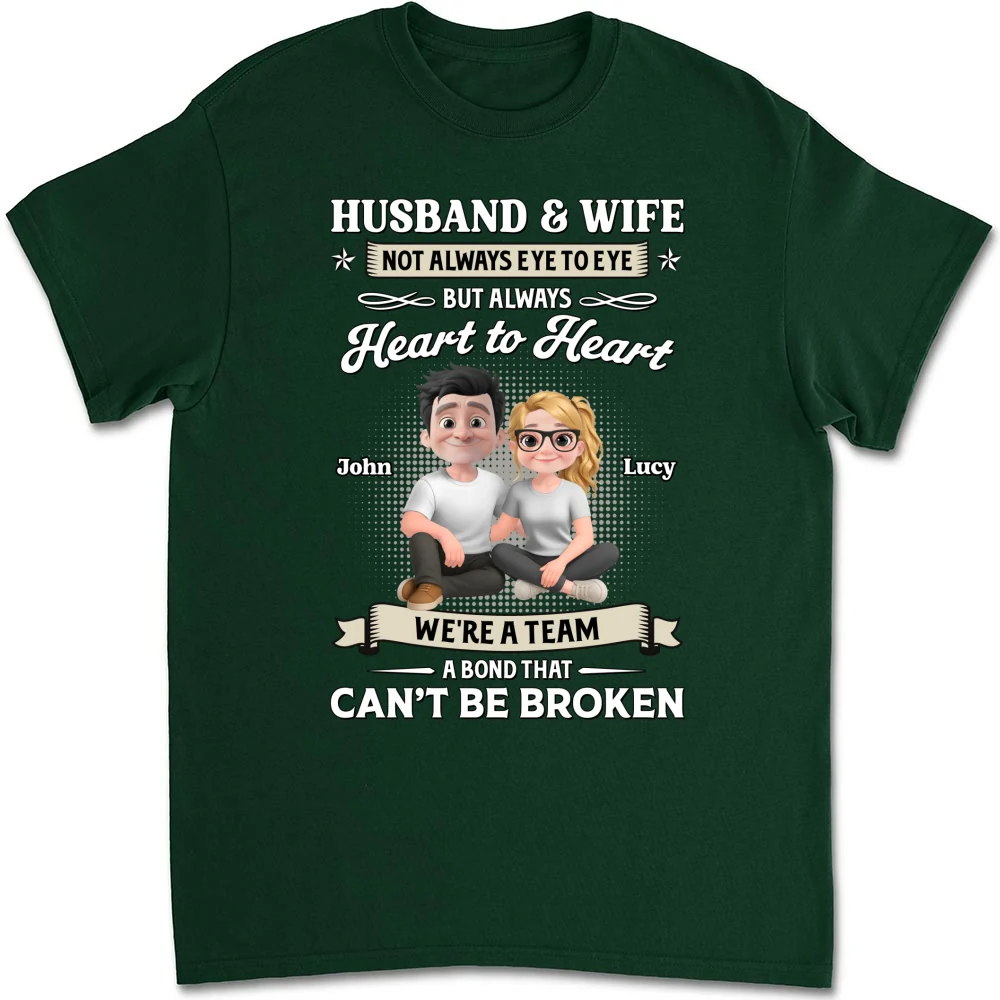 Husband And Wife Couple For Life - Personalized Custom Shirt - Image 9