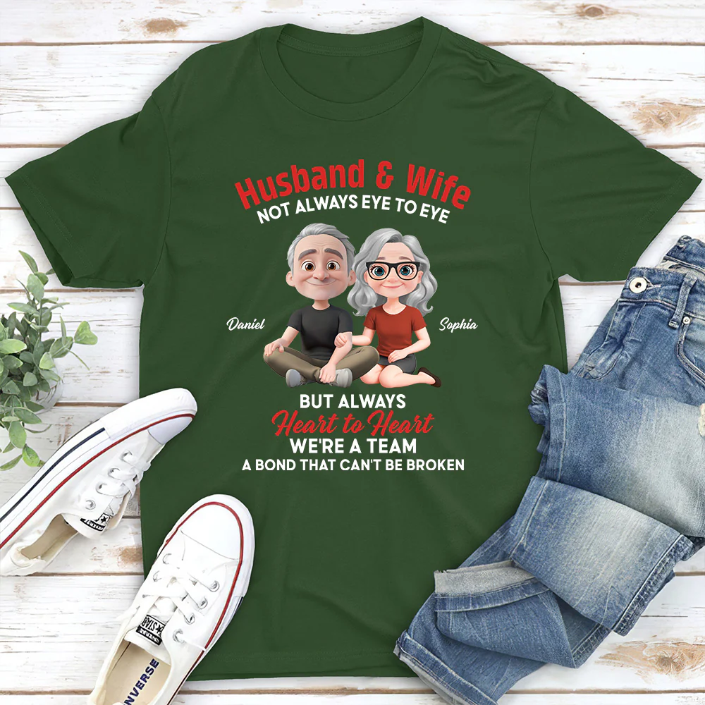 Husband And Wife - Personalized Custom Shirt - Image 2