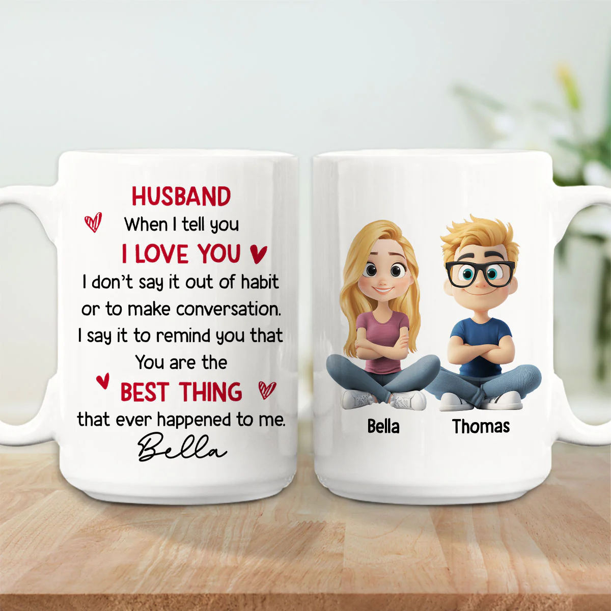 Husband Best Thing That Happened To Me - Personalized Custom Coffee Mug - Image 4