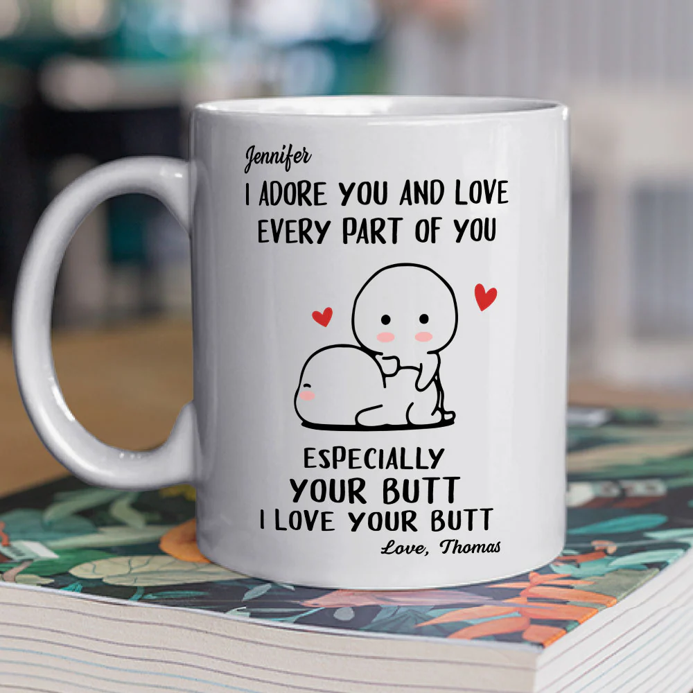 I Adore You - Personalized Custom Coffee Mug - Image 2
