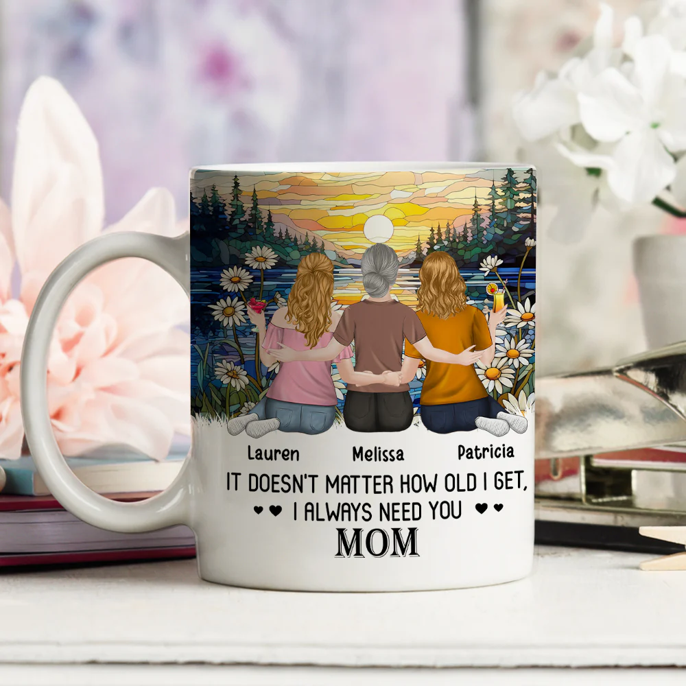 I Always Need You Mom - Personalized Custom Coffee Mug - Image 3