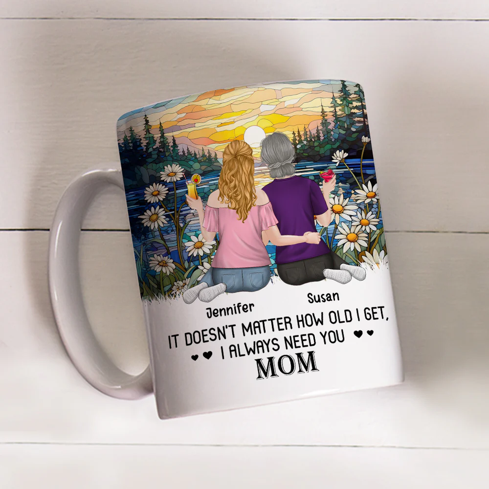 I Always Need You Mom - Personalized Custom Coffee Mug - Image 4