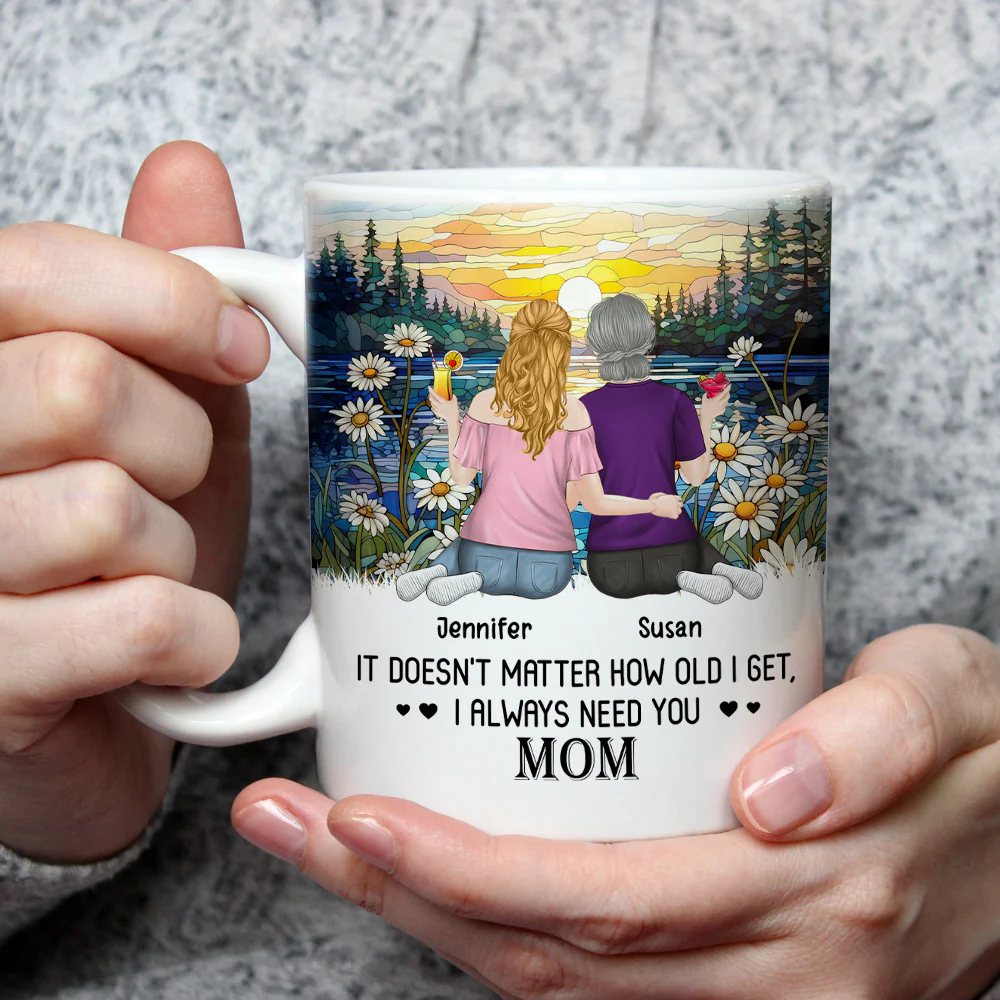 I Always Need You Mom - Personalized Custom Coffee Mug - Image 5