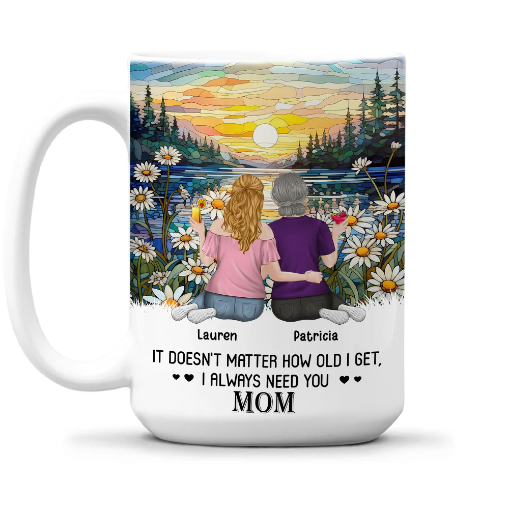 I Always Need You Mom - Personalized Custom Coffee Mug - Image 7
