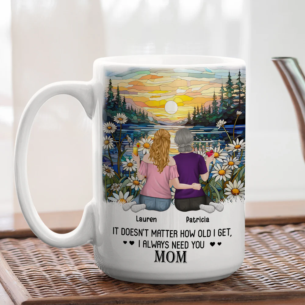 I Always Need You Mom - Personalized Custom Coffee Mug - Image 8