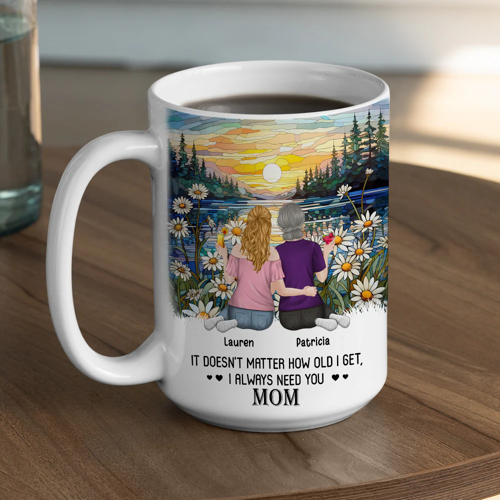 I Always Need You Mom - Personalized Custom Coffee Mug - Image 9