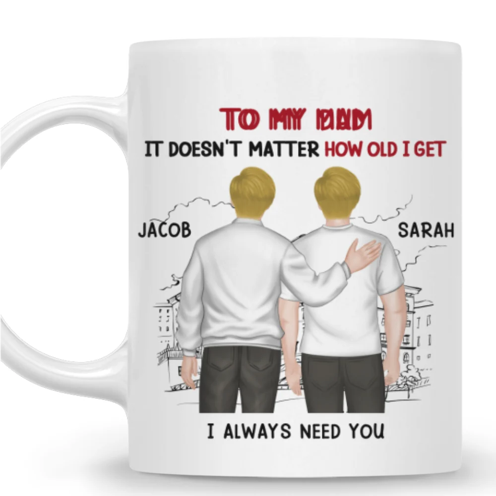 I Always Need You Mom Version 2 - Personalized Custom Coffee Mug - Image 7