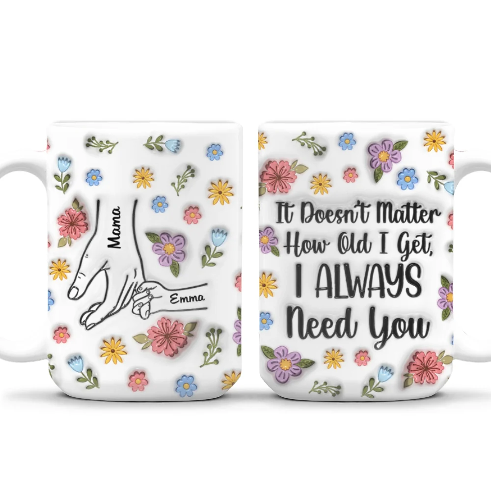 I Always Need You Version 2 - Personalized Custom 3D Inflated Effect Coffee Mug - Image 12