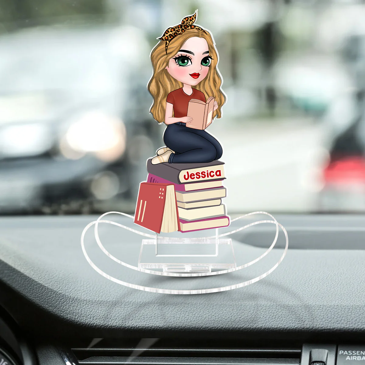 I Am A Book Lover - Personalized Custom Acrylic Shaking Stand - Image 2