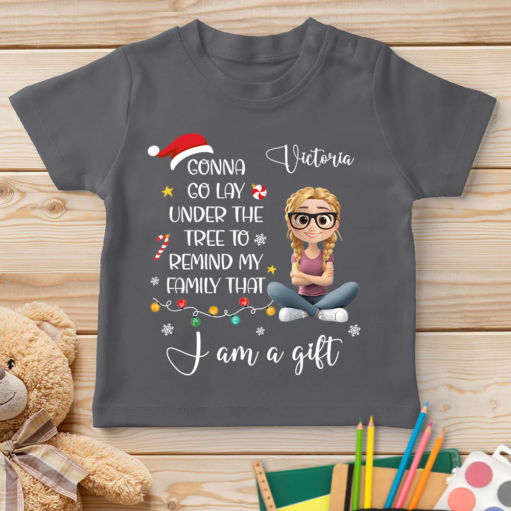 I Am A Gift - Personalized Custom Youth T-shirt - Image 4
