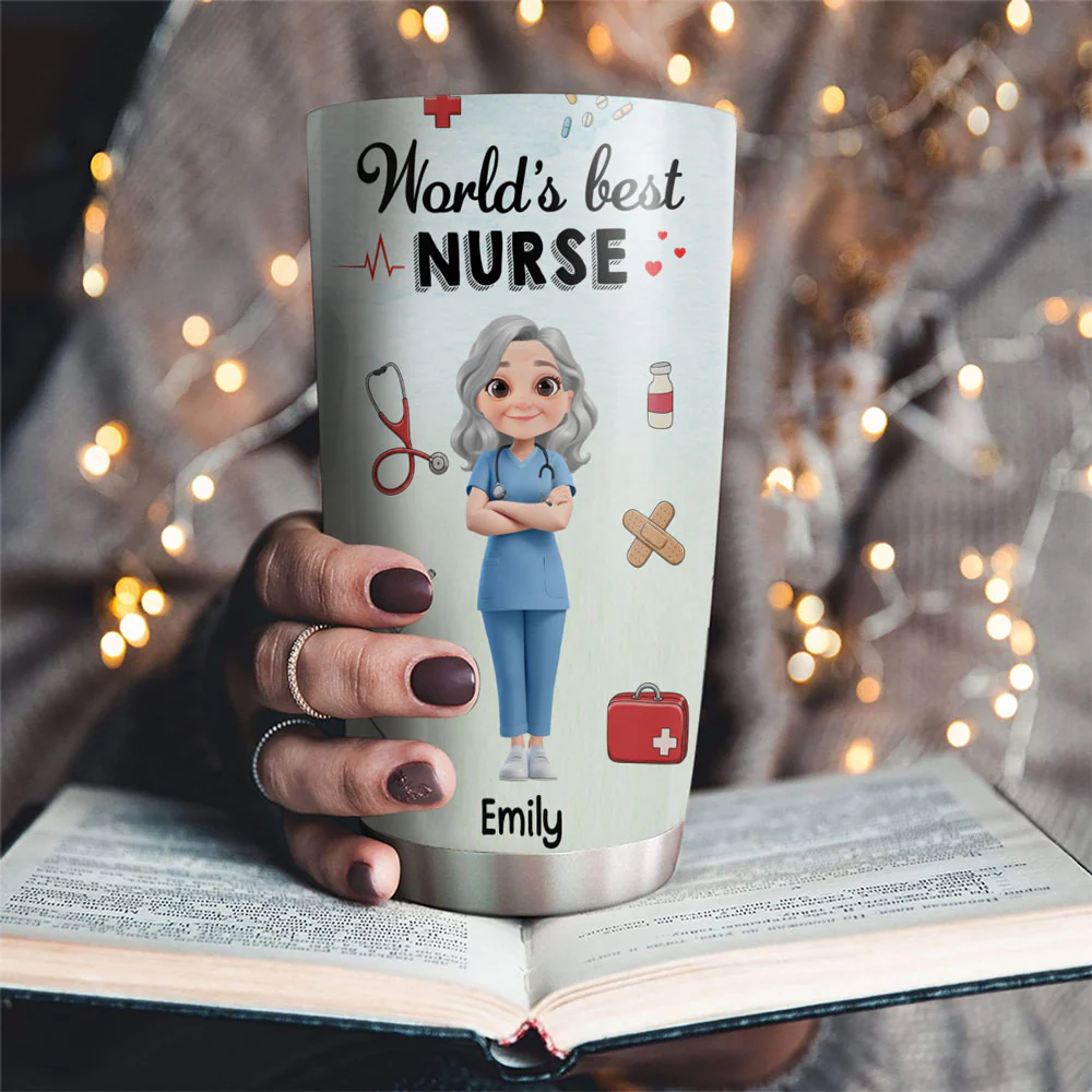 I Am A Nurse - Personalized Custom Tumbler - Image 4