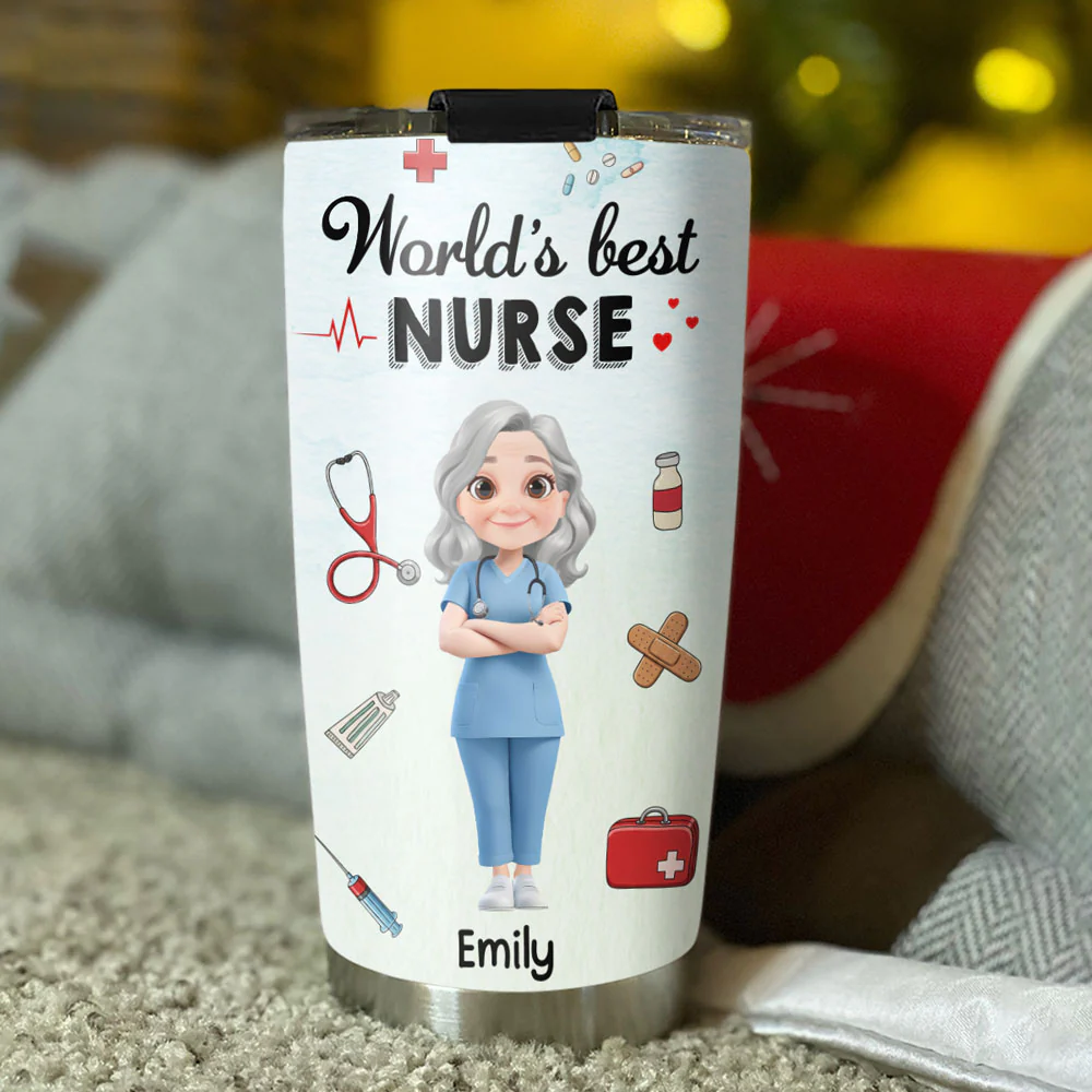 I Am A Nurse - Personalized Custom Tumbler - Image 6
