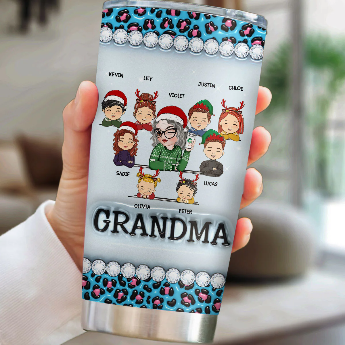 I Am A Professional Grandma - Personalized Custom 3D Inflated Effect Tumbler - Image 5