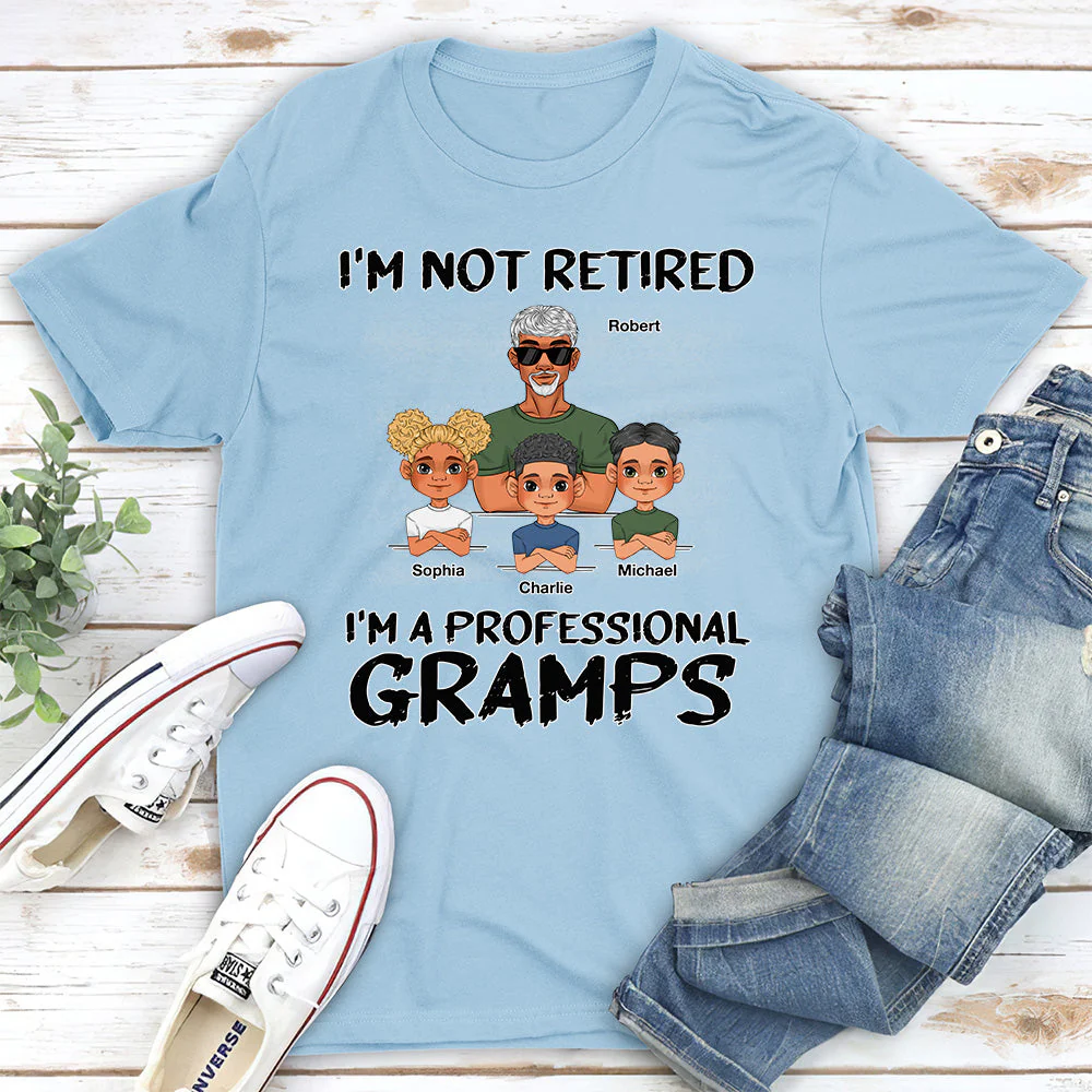I Am A Professional Grandpa - Personalized Custom Shirt - Image 3