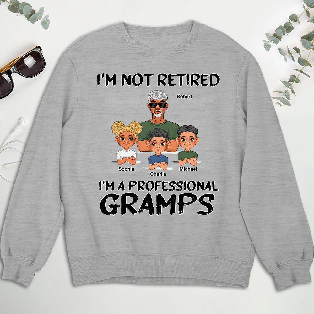 I Am A Professional Grandpa - Personalized Custom Shirt - Image 4