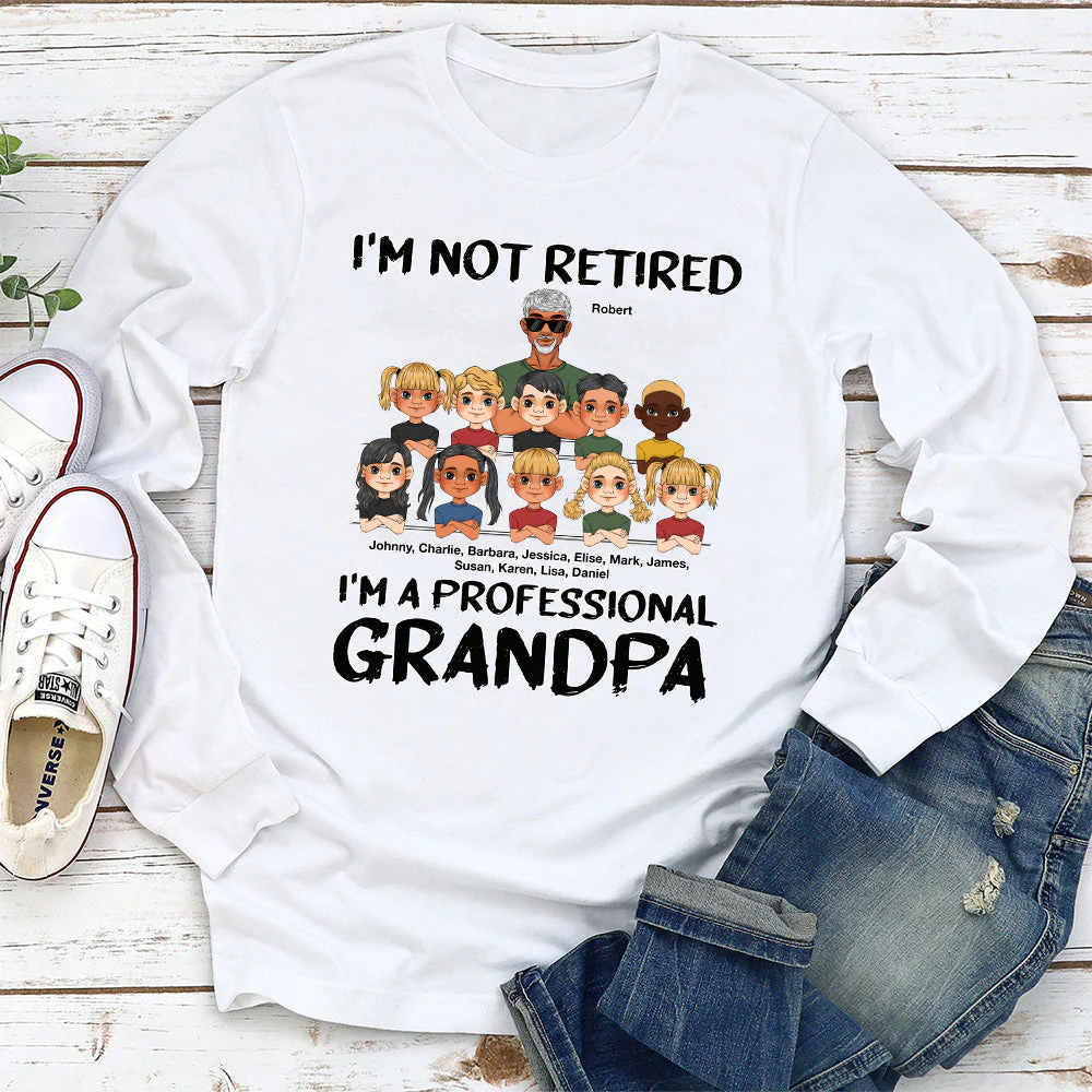 I Am A Professional Grandpa - Personalized Custom Shirt - Image 6