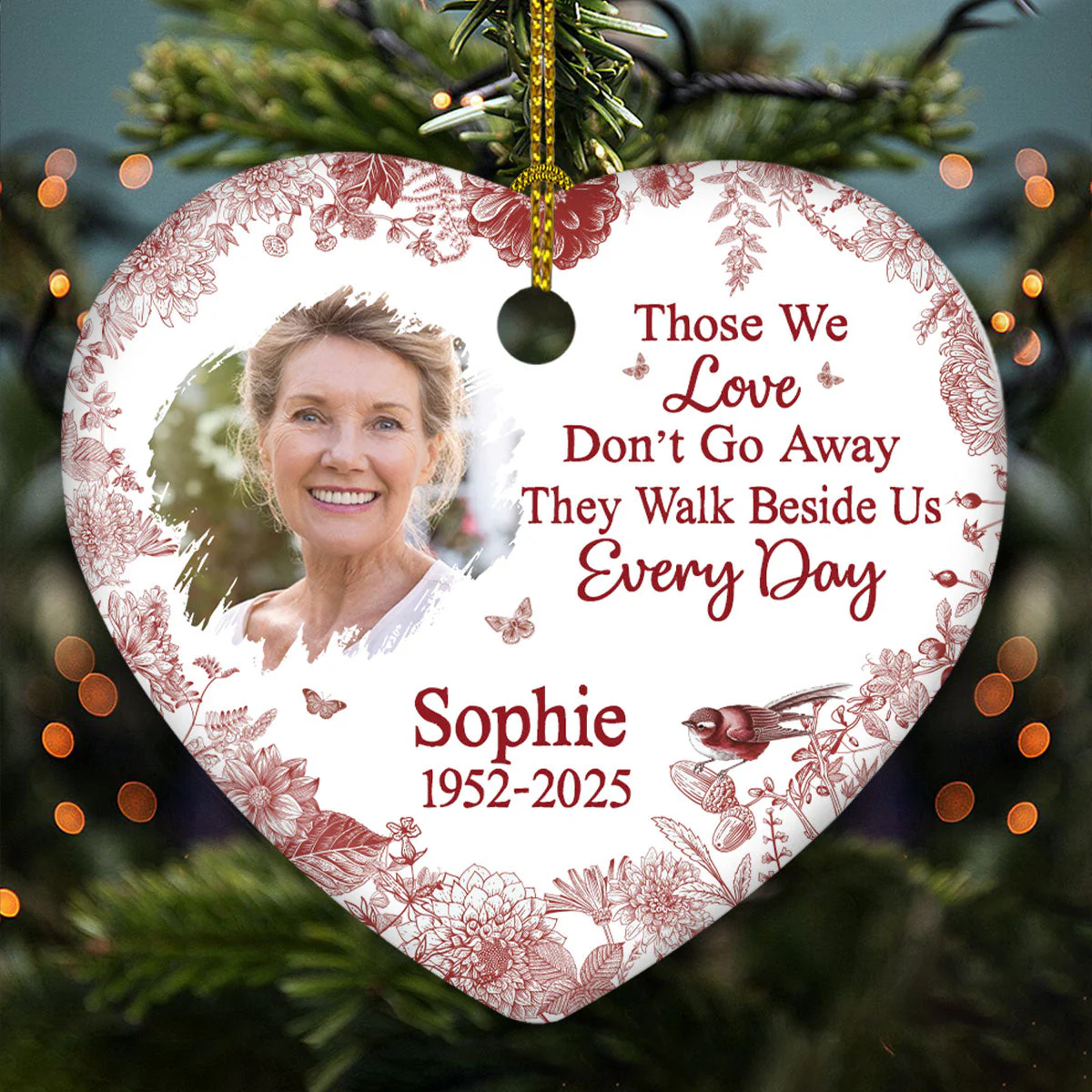 I Am Always With You -  Personalized Custom Ceramic Ornament - Image 5