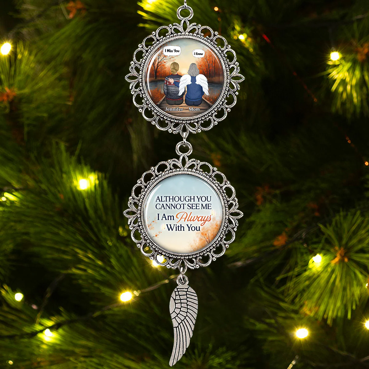 I Am Always With You - Personalized Custom Charming Ornament - Image 4