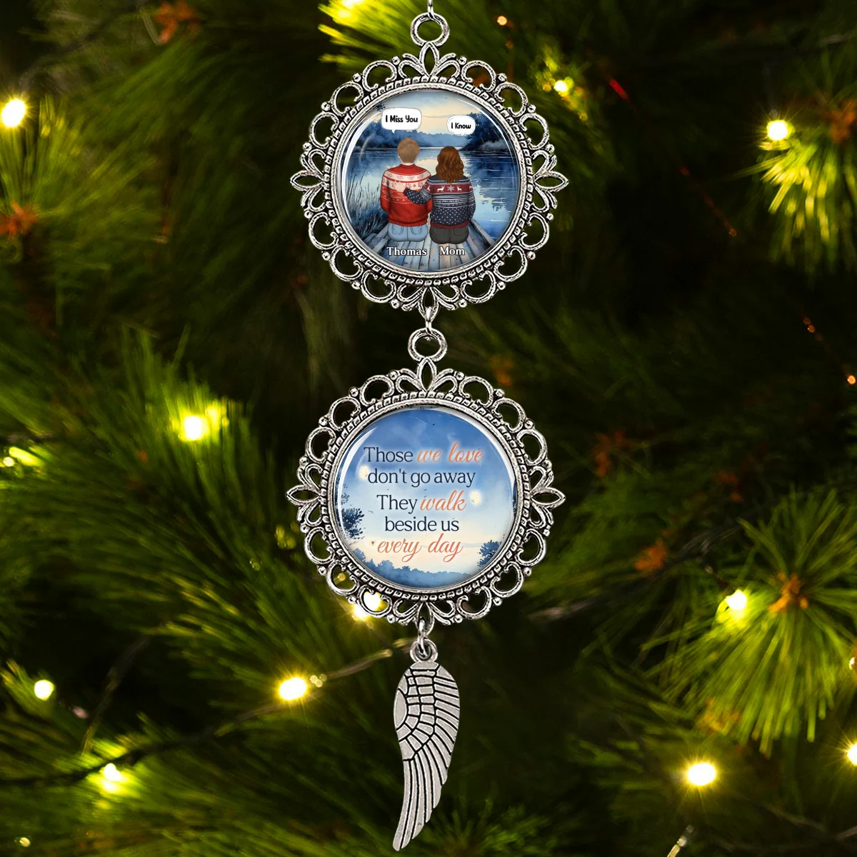 I Am Always With You - Personalized Custom Charming Ornament - Image 5