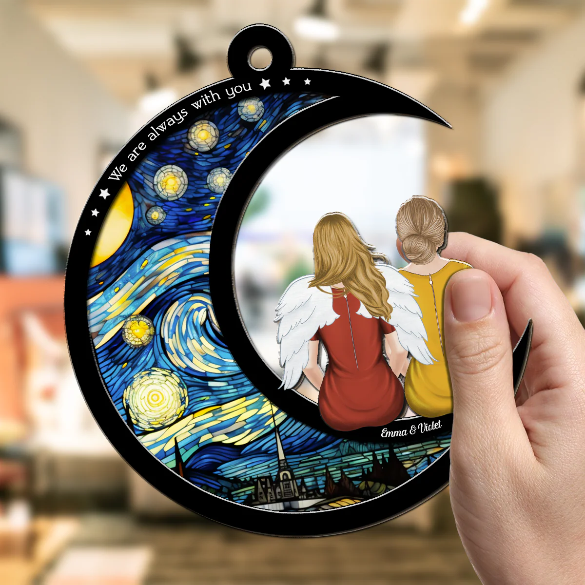 I Am Always With You - Personalized Custom Suncatcher - Image 2