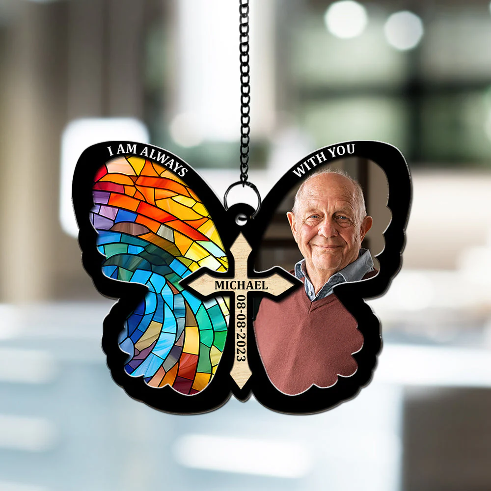 I Am Always With You - Personalized Custom Suncatcher - Image 2