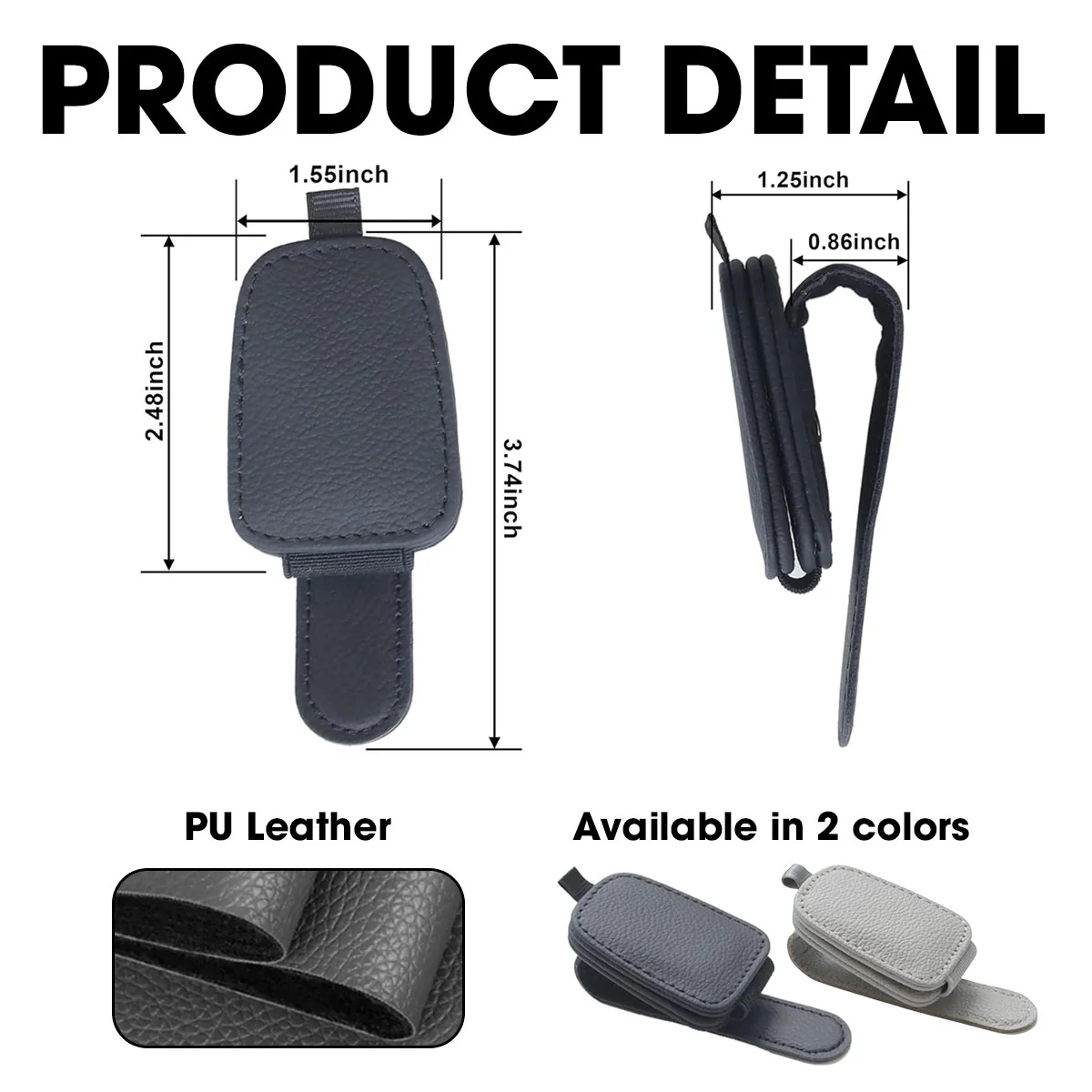 I Am Always With You - Personalized Custom Sunglasses Holder For Car Visor - Image 7