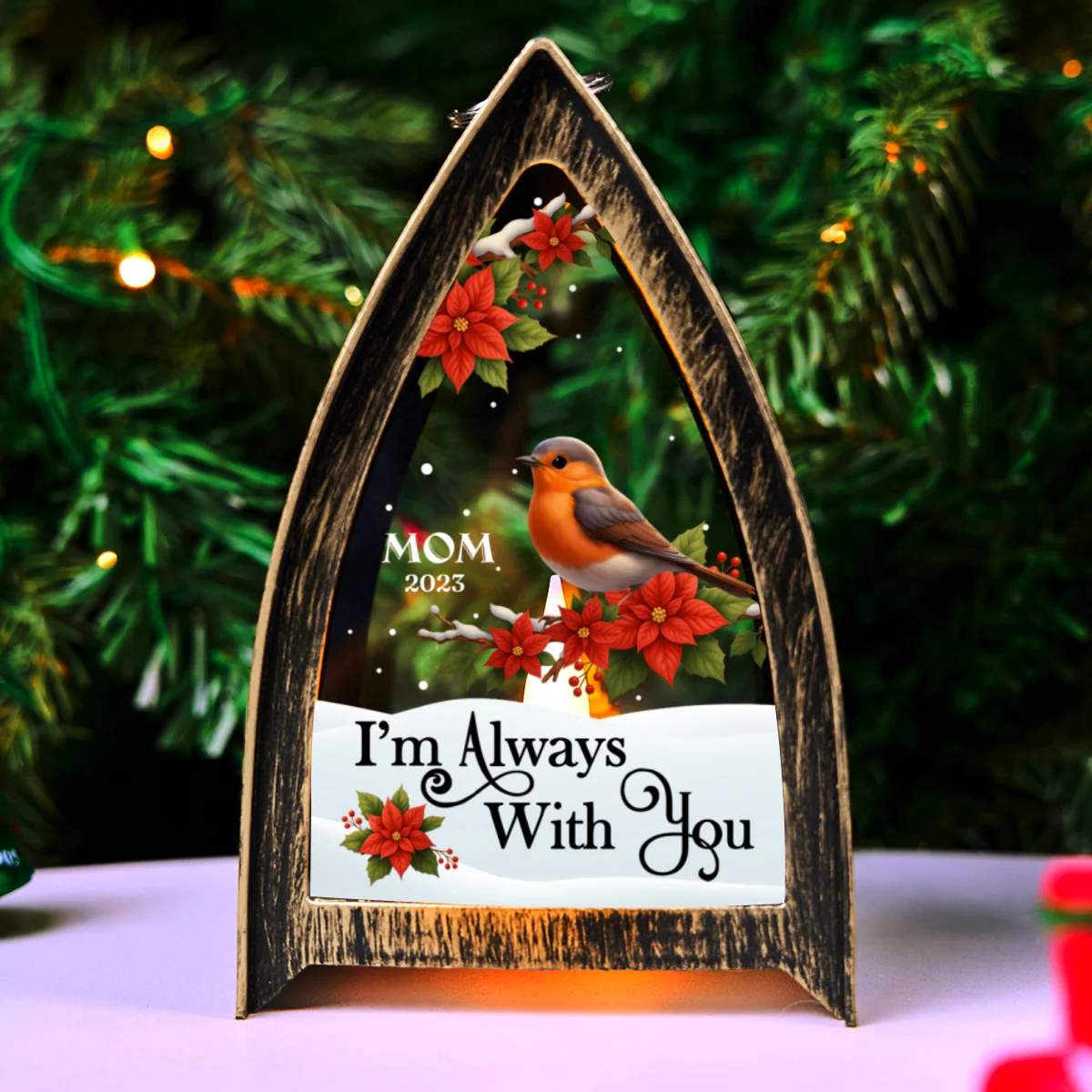 I Am Always With You - Personalized Custom Table Lantern - Image 7