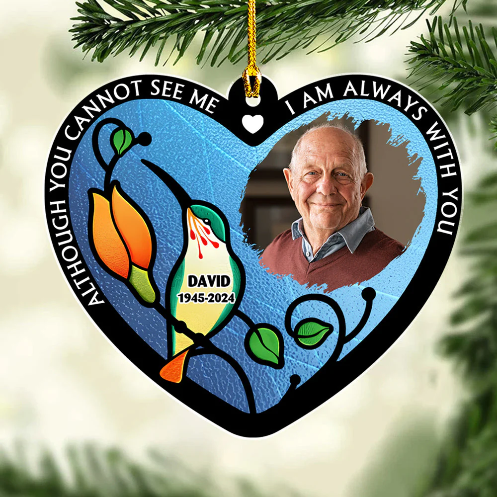 I Am Always With You Version 3 - Personalized Custom Acrylic Ornament - Image 2