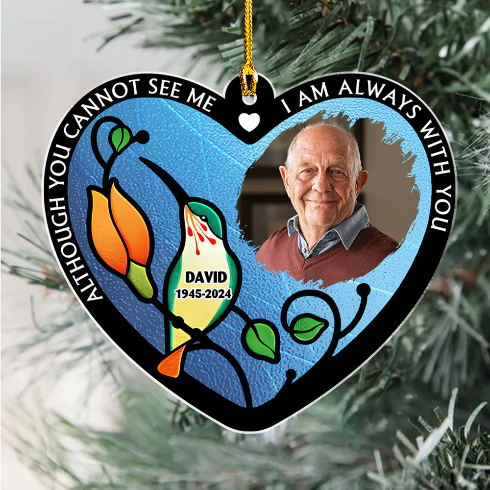 I Am Always With You Version 3 - Personalized Custom Acrylic Ornament - Image 3