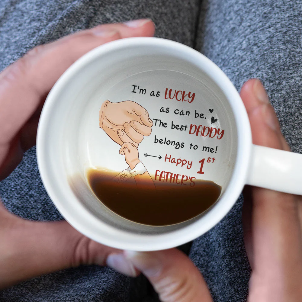 I Am As Lucky As Can Be - Personalized Custom Hidden Message Mug - Image 4