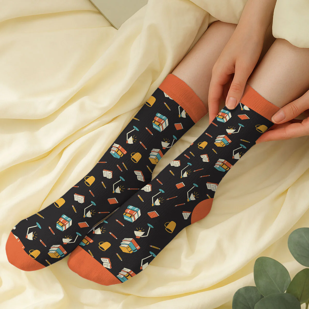 I Am Booked - Personalized Custom Crew Socks - Image 2