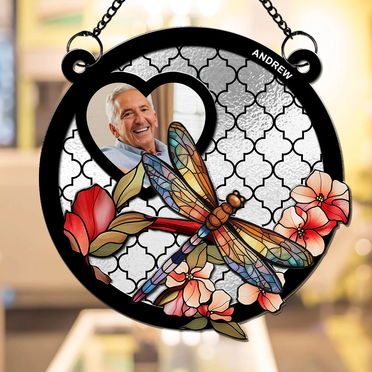 I Am By Your Side - Personalized Custom Suncatcher - Image 3