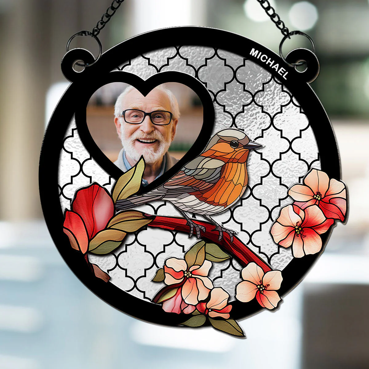I Am By Your Side - Personalized Custom Suncatcher - Image 4