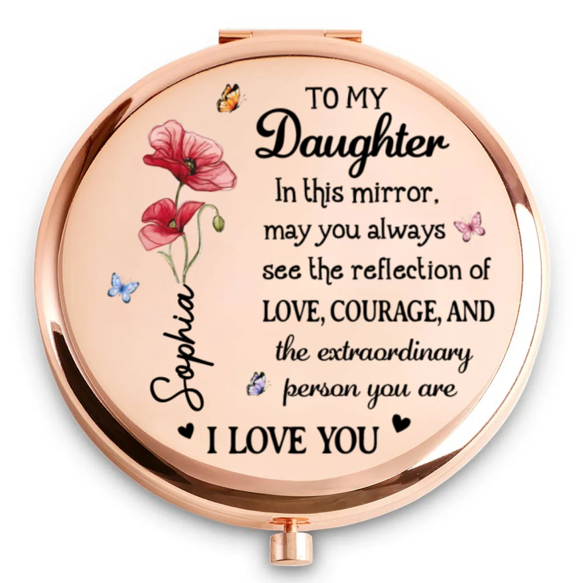 I Am Here for You - Personalized Custom Compact Mirror - Image 5