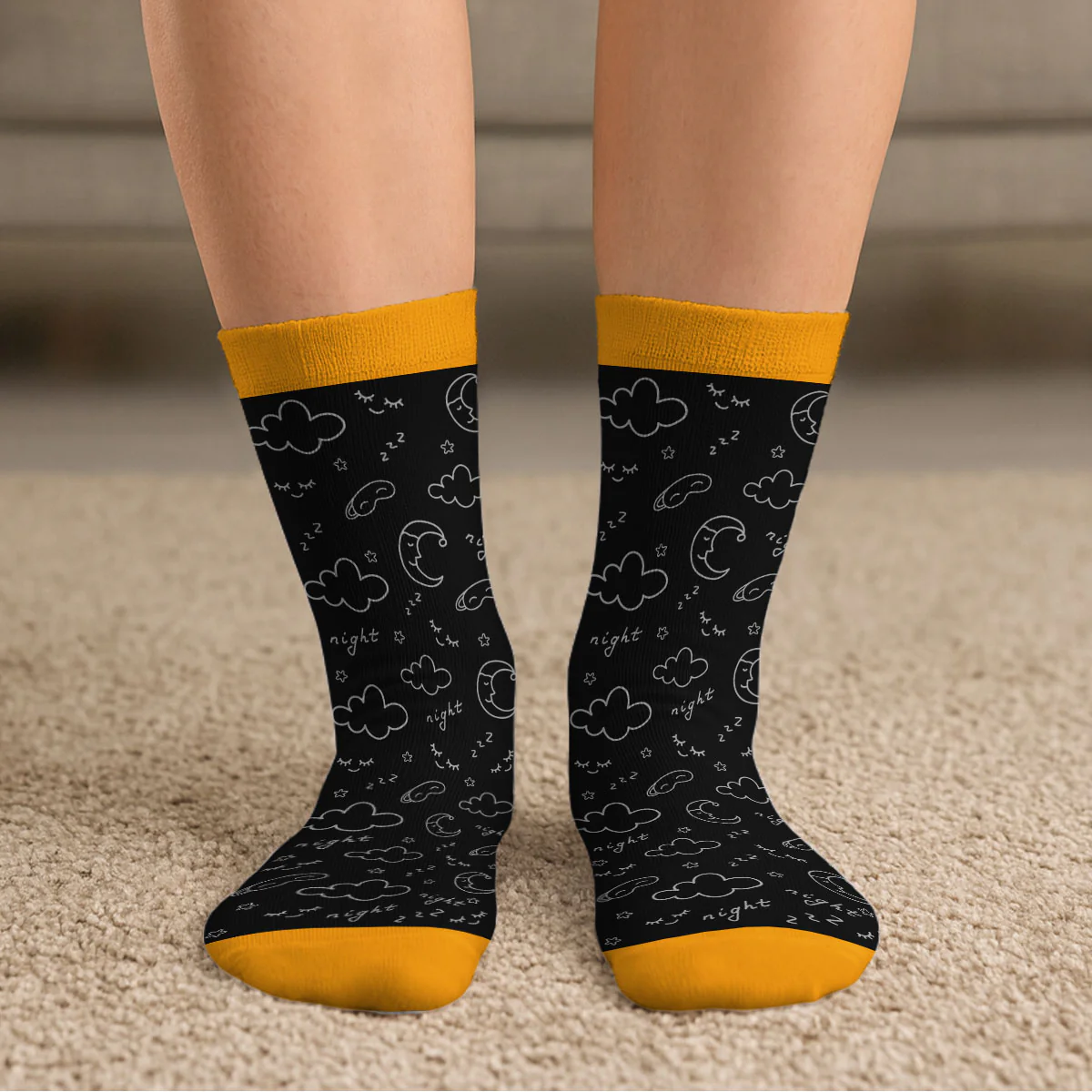 I Am Just Resting My Eyes - Personalized Custom Crew Socks - Image 6