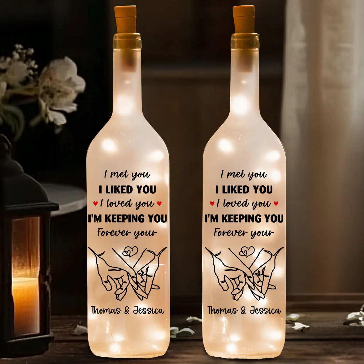 I Am Keeping You - Personalized Custom Bottle Lamp  - Image 2