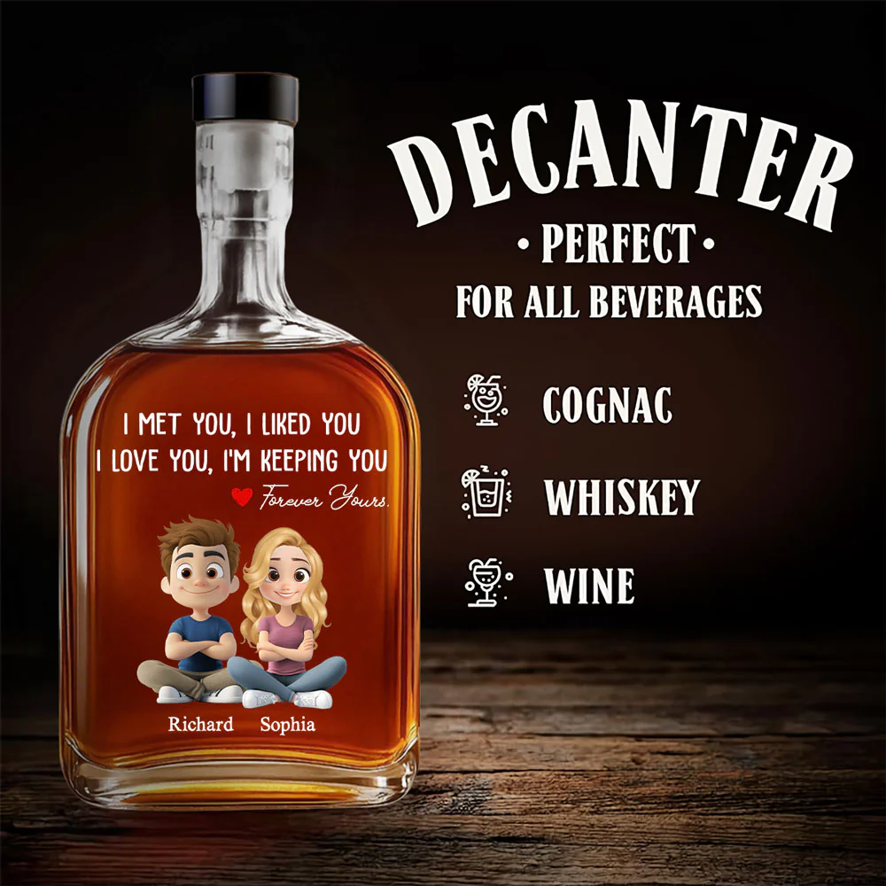 I Am Keeping You - Personalized Custom Spirits Decanter  - Image 4