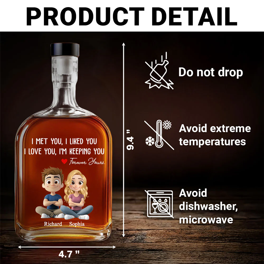 I Am Keeping You - Personalized Custom Spirits Decanter  - Image 5