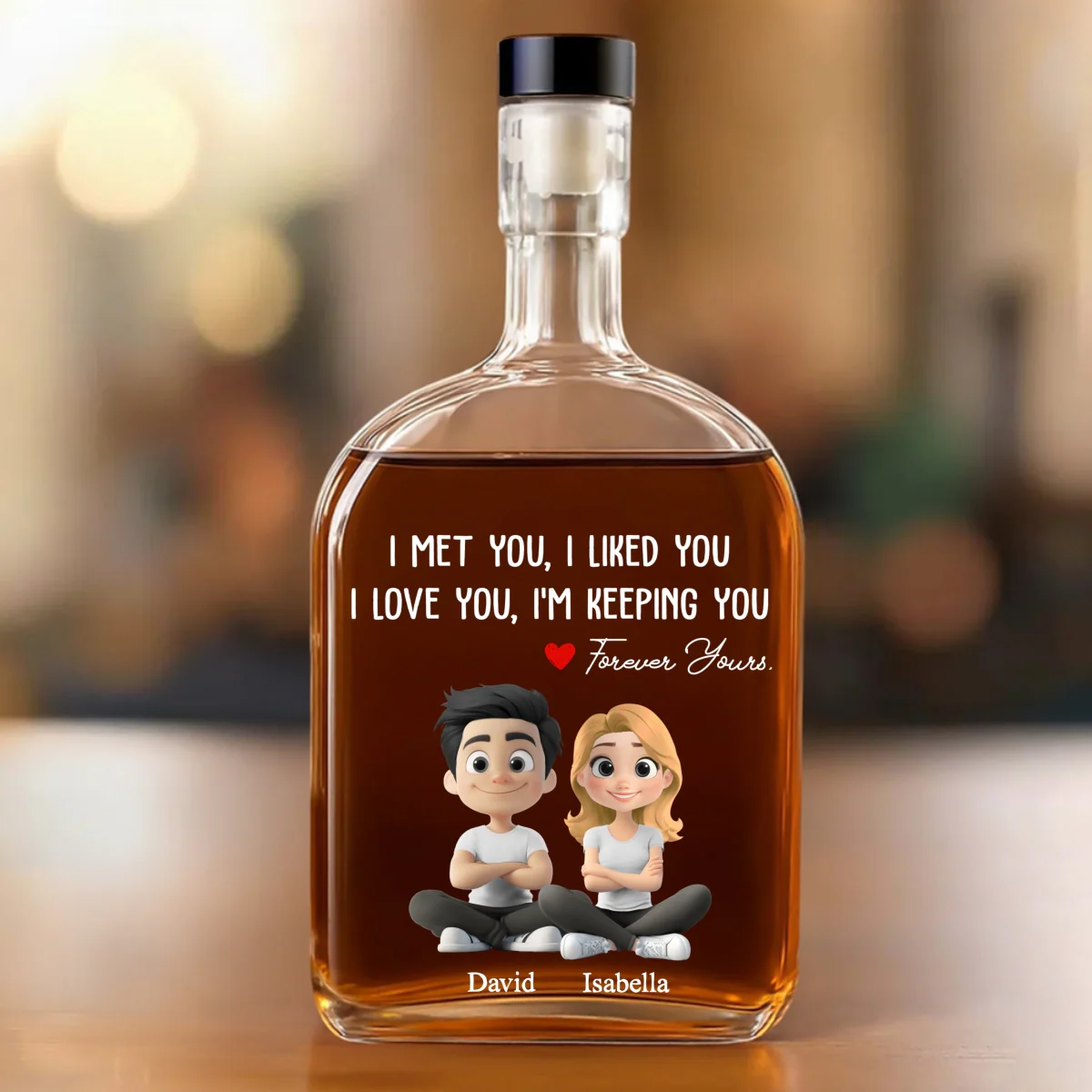 I Am Keeping You - Personalized Custom Spirits Decanter  - Image 7