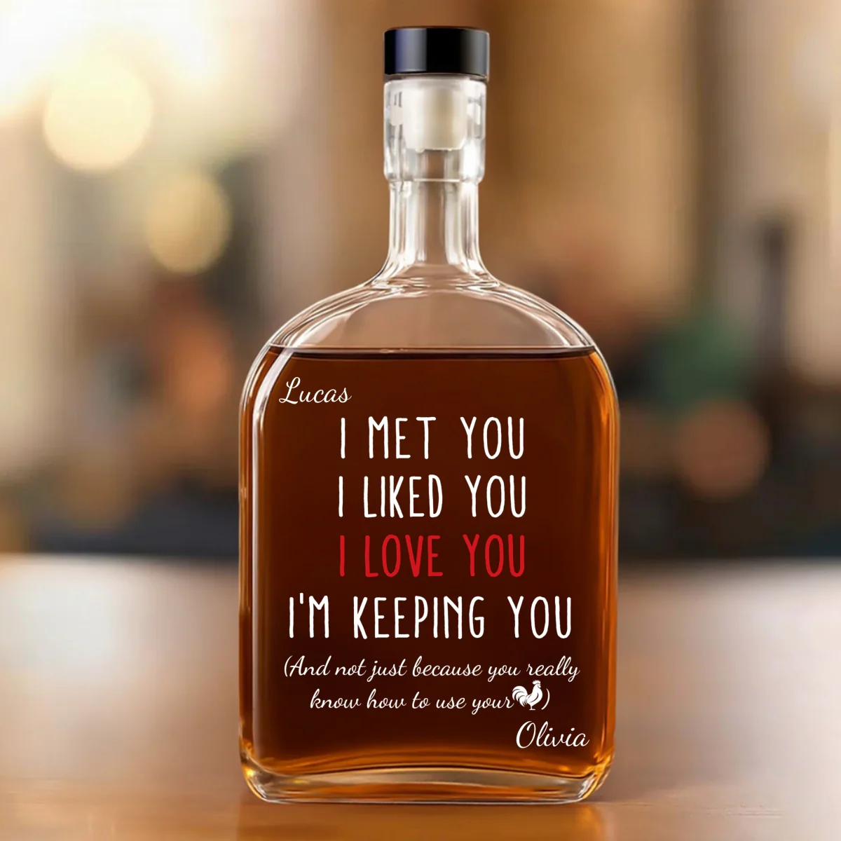 I Am Keeping You - Personalized Custom Spirits Decanter - Image 6