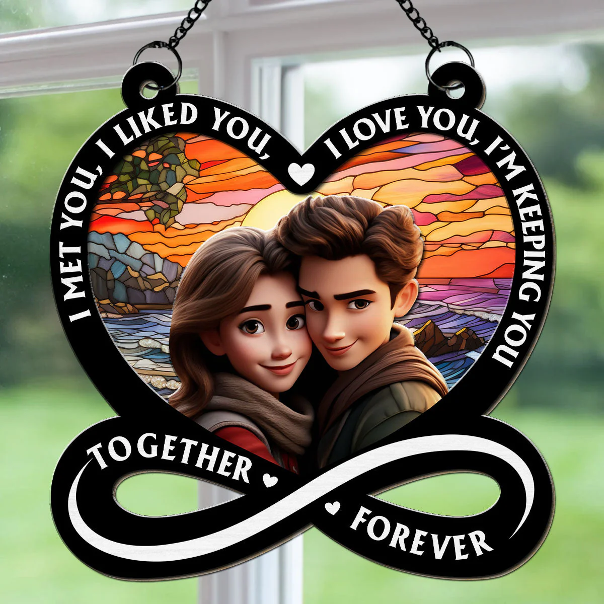 I Am Keeping You - Personalized Custom Suncatcher - Image 2