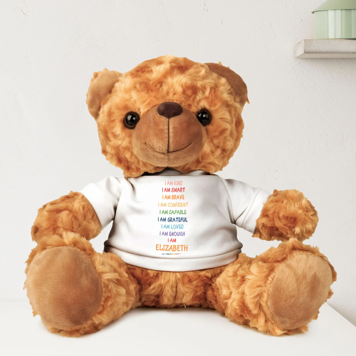 I Am Kind Smart Loved - Personalized Custom Cuddle Bear - Image 2
